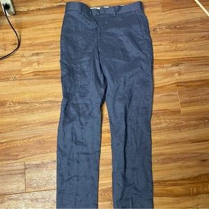 H&M Linen Cropped Suit Bottoms